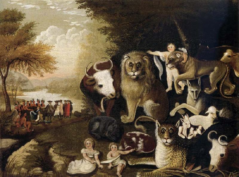 Edward Hicks The Peaceable Kingdom oil painting image